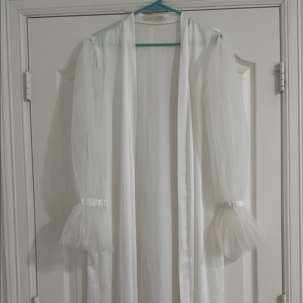 Bridal White Sheer Robe